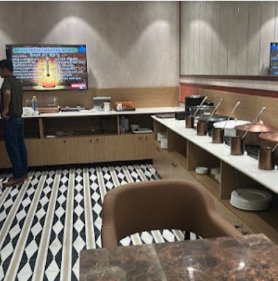 Restaurant buffet area